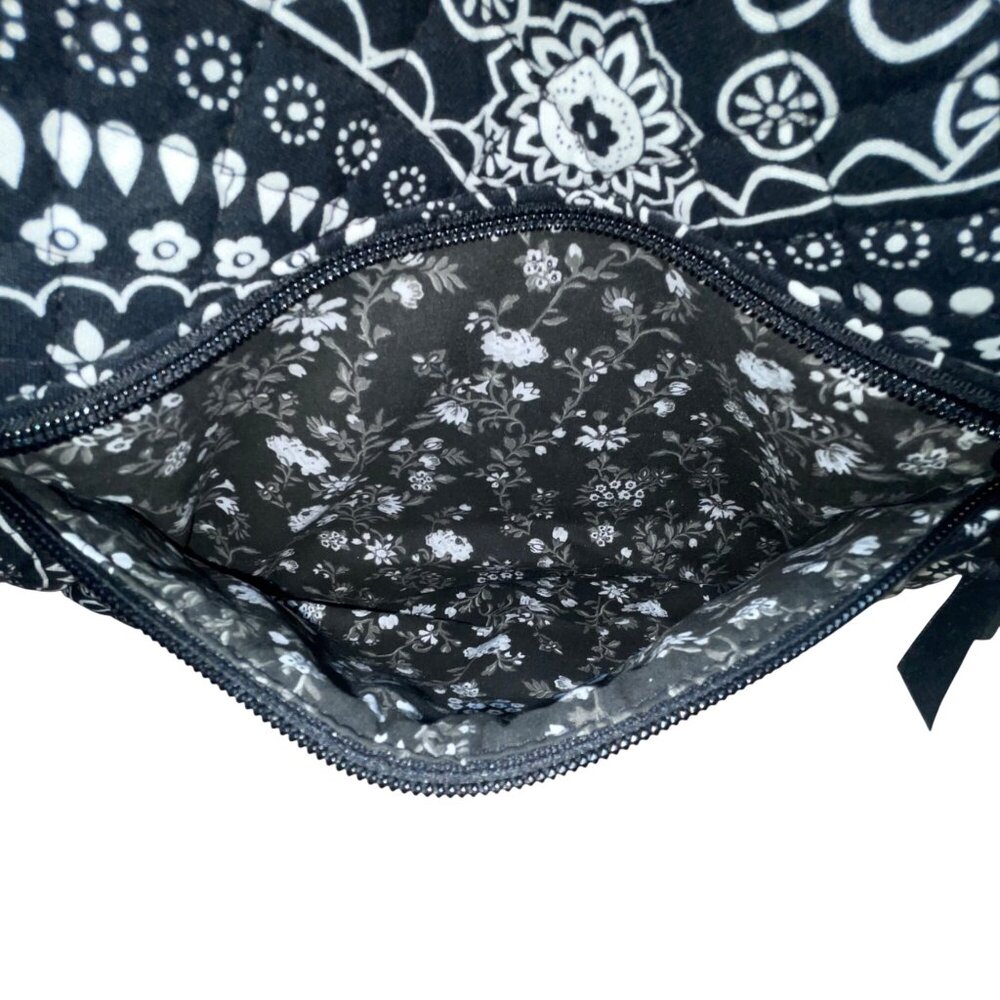 Vera Bradley Women’s Black Floral Mandala Pattern Adjustable Strap Crossbody Bag image 8